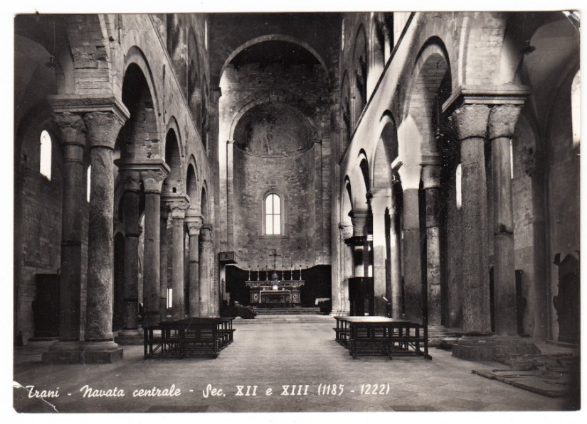 26-04067 - TRANI BARI - NAVATA CENTRALE VIAGGIATA 1960