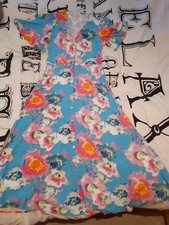 Y.A.S blue floral Maxi Dress UK 8  New  RRP 44£
