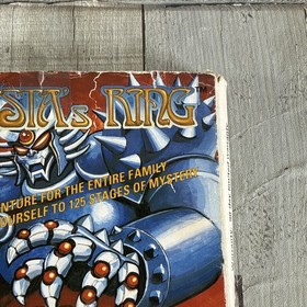 Vintage 1989 Nintendo NES ARKISTA'S RING GAME BOX No Manual Good Condition