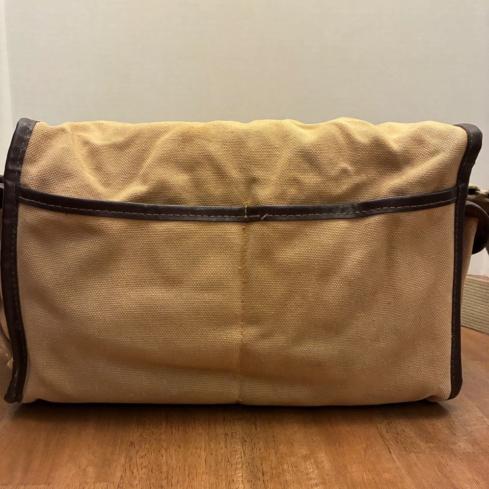 Nikon Camera Bag Shoulder Canvas Leather Trim Photo DSLR Messenger Used Vintage - Image 2 of 4