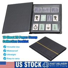 10-Page Stamp Album with 20 Sheets, Ideal for Collecting and Preserving