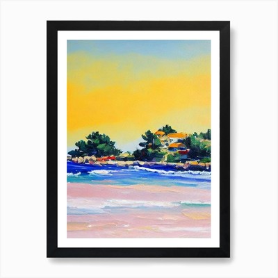 Cala Bassa Beach, Ibiza, Spain Brig Framed Wall Art Poster Canvas Print Picture