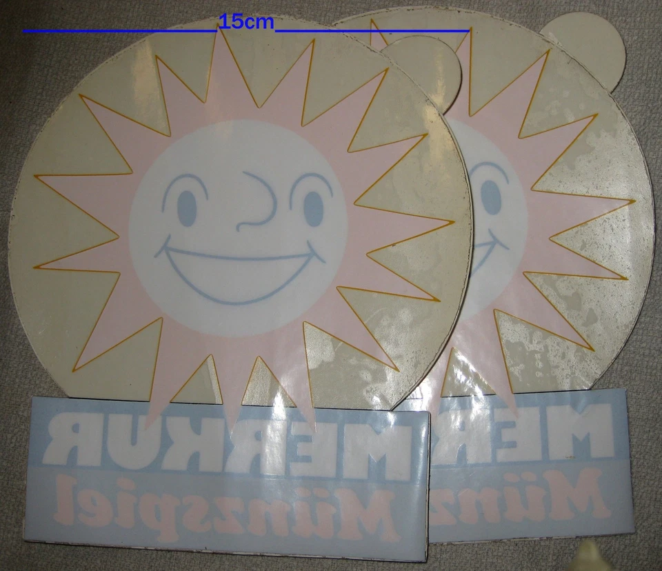 2x Aufkleber MERKUR Münzspiel Casino-Spiele Spielautomaten (Scheibe) 15cm - Bild 1 von 2