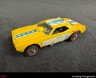 Vintage 1970 Original Hot Wheels Redline Mongoose vs. Snake Funny Car Yellow