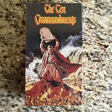 New Sealed The Ten Commandments - VHS 1989 Pa...