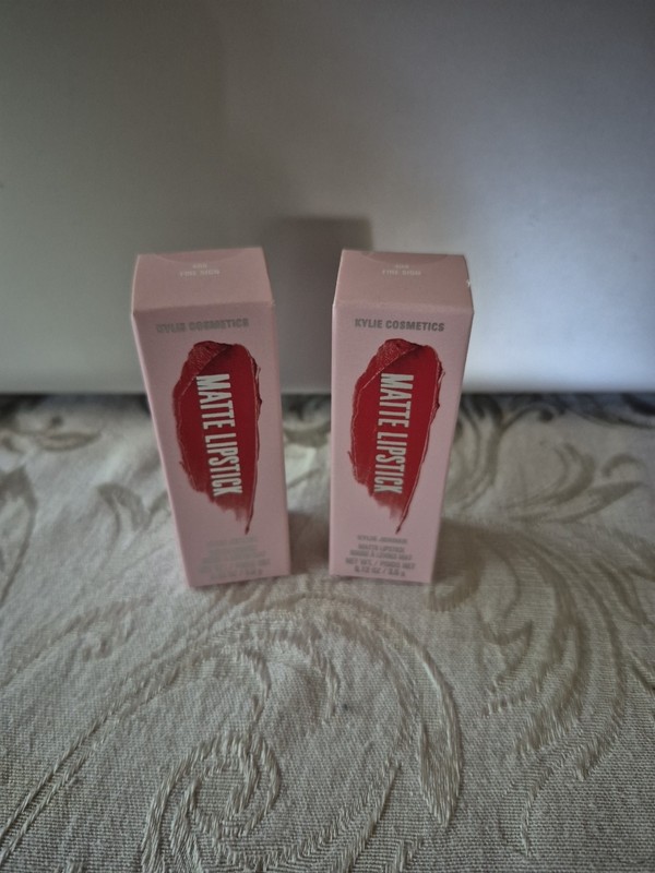 Lot Of 2 Kylie Jenner Matte Lipstick # 408 Fire Sign .12oz  NIB - *LOT OF 2*