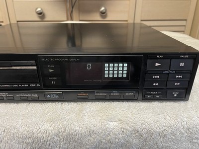  Vintage Sony CDP-35 Single Disc CD Player    SOLD AS IS FOR PARTS powers up