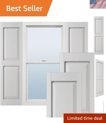 Lifetime Vinyl Standard Two Equal Panel Vinyls, Raised Panel Vinyl Shutters, ...