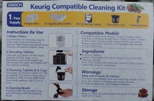 Keurig Compatible Cleaning Kit – 1 Year Supply Filters Descaling Tablets NEW