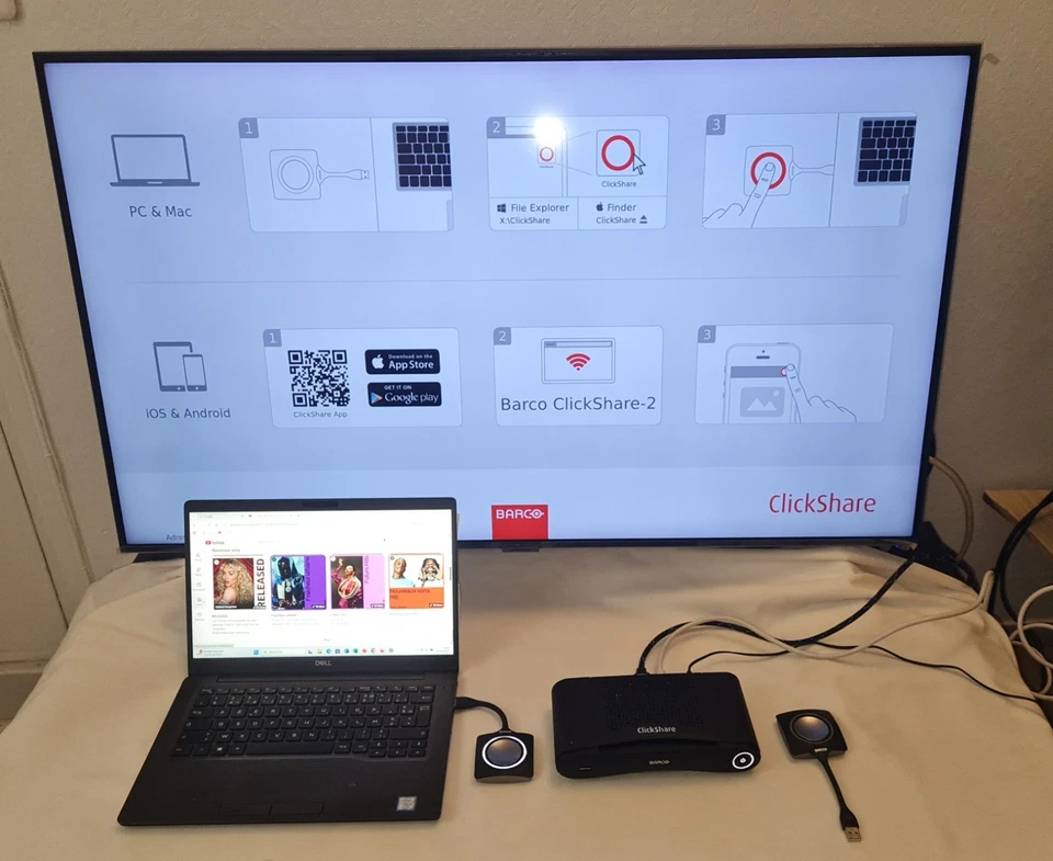 Barco ClickShare CS-100 2-Button Barco with USB-C Adapters R9861500D01 - Image 3 of 4