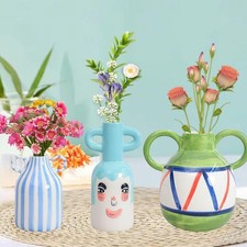 Decorative Flower Vase Flowerpot Ceramic Vase for Centerpiece Office Bar
