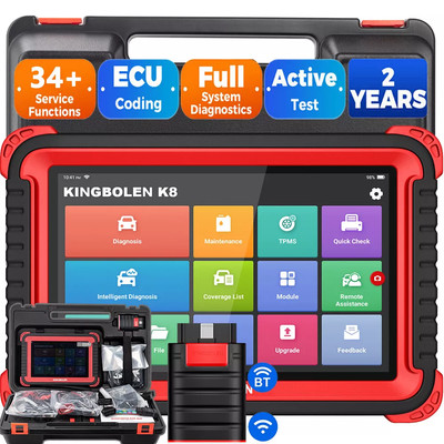 KINGBOLEN K8 Auto OBD2 Bidirectional Scanner Full System Diagnostic ECU Coding