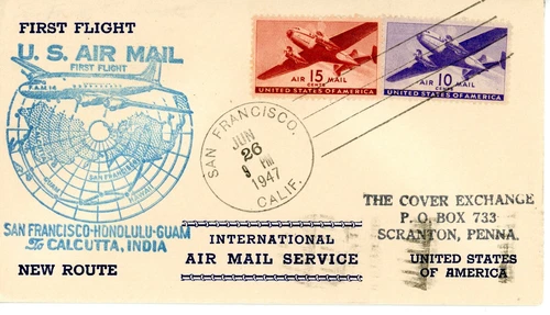 FFC FAM 14 AAMC F14-32 San Francisco to Calcutta, India