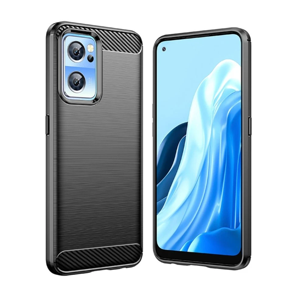 Hülle für OnePlus Nord CE 2 5G Handy Cover Silikon Case Bumper Carbonfarben - Bild 3 von 4