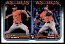 2024 Topps Update #US252 Blair Henley / Shawn Dubin RC, RCOM Houston Astros