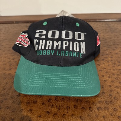 Vintage Interstate Batteries Hat Cap Snapback Black One Size Bobby Labonte