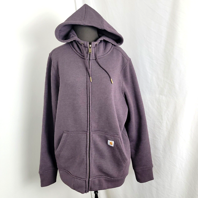 Carhartt Hooded Fleece Jacket Boys Size 16-18 XL Zip up front Carhartt Hooded Fleece Jacket Boys Size 16-18 XL Zip up front