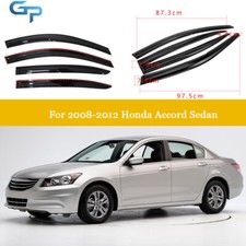 Window Visor For Honda Accord 4-door 2008-2012 Mugen Style Sun Rain Guard Shade