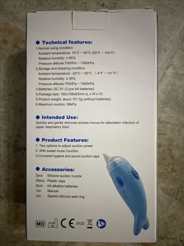 Aspirapolvere nasale By Berrcom Quick Hygienic Efficient - Foto 3 di 4