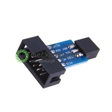 2PCS 10 Pin to Standard 6 Pin Adapter Board For AVRISP USBASP STK500