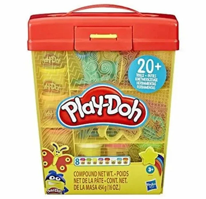 New Sealed Play-Doh 20 Piece Set with Tools 8 dough colors 20+