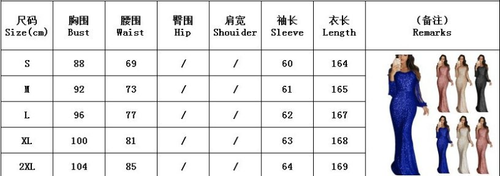 Women's Elegant Sequined Maxi Dress Long Sleeve Formal Party Evening Dress Gown - Picture 13 of 29