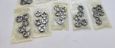 25PC Lot Irwin Hanson 6539 Fixed Threading Die 7/16''-14NC 1'' Hexagon Right-Hand