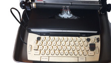 Typewriter Sears Electric Power 12 Vintage w/Hard Case print USA working thumbnail