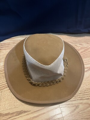 SIZE: Large To XLarge Dorfman Hat Men's Soaker Hat with Mesh Sides  Cowboy