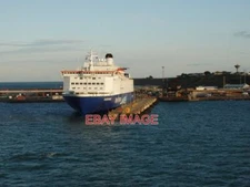 PHOTO  OSCAR WILDE AT ROSSLARE THE IRISH FERRIES SHIP OSCAR WILDE BERTHED IN ROS