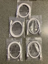 5 Pack Amazon Basics RJ45 Cat 7 High Speed Ethernet Cable 3ft