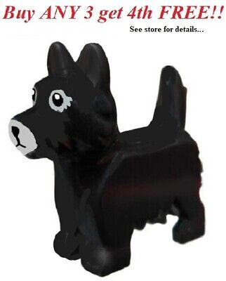 ☀️NEW Lego Friends Animal Pet Black Dog Terrier Black Eyes Nose BAM