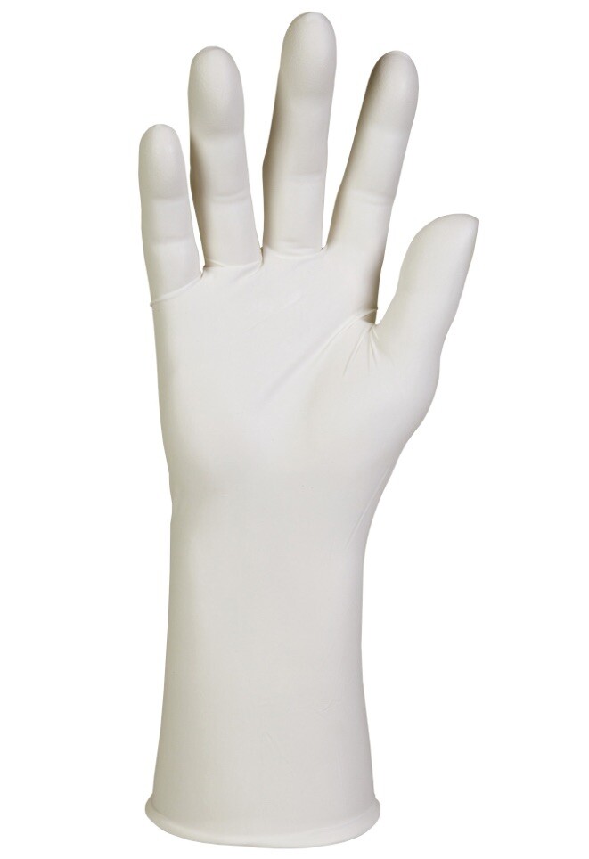 Kimtech G3 White Nitrile Cleanroom Gloves 12” Length 6.3 Mil Size: XL (100 Ct)
