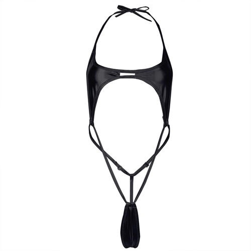Costume da bagno sexy donna monokini one piece imbracatura shot bikini micro perizoma a V - Foto 78 di 114