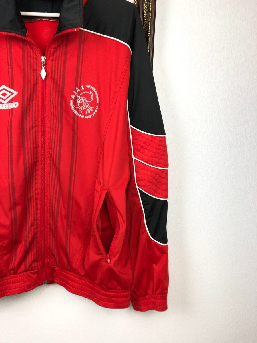 その他 90S Ajax Amsterdam nylon jacket UMBRO XL AJAX AMSTERDAM 90s FOOTBALL SOCCER TRACK TOP JACKET UMBRO sz