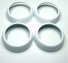 4x Akzentring weiß glanz Optik für Lüfterdüsen Lüftung Smart 453 ForTwo #R8A