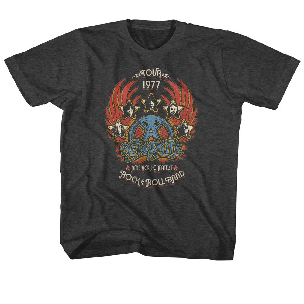 Aerosmith Tour 1977 America's Greatest Rock & Roll Band Youth T Shirt
