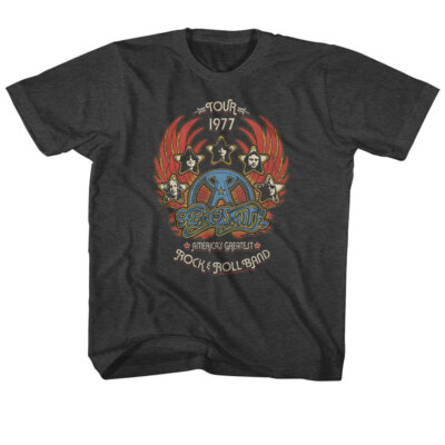 Aerosmith Tour 1977 America's Greatest Rock & Roll Band Youth T Shirt
