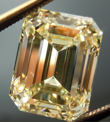4.60 Ct Fancy Canary Yellow COLOR Emerald LOOSE MOISSANITE For Rings/Earrings