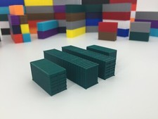 4 - SHIPPING CONTAINERS   2 20' and 2 40' Containers - N Scale 1:160 GREEN