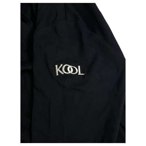 KOOL Custom Embroidered LIz Claiborne Shirt Womens Long Sleeve Black V Neck - Picture 3 of 5