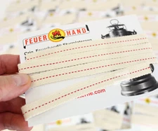 Feuerhand 276 orig. cotton wick 1 meter (39,37 inch), with red stripe, Germany