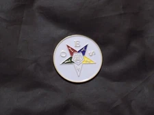Large Challenge Coin Freemason Order Eastern Star OES Engravable Masonic NEW!