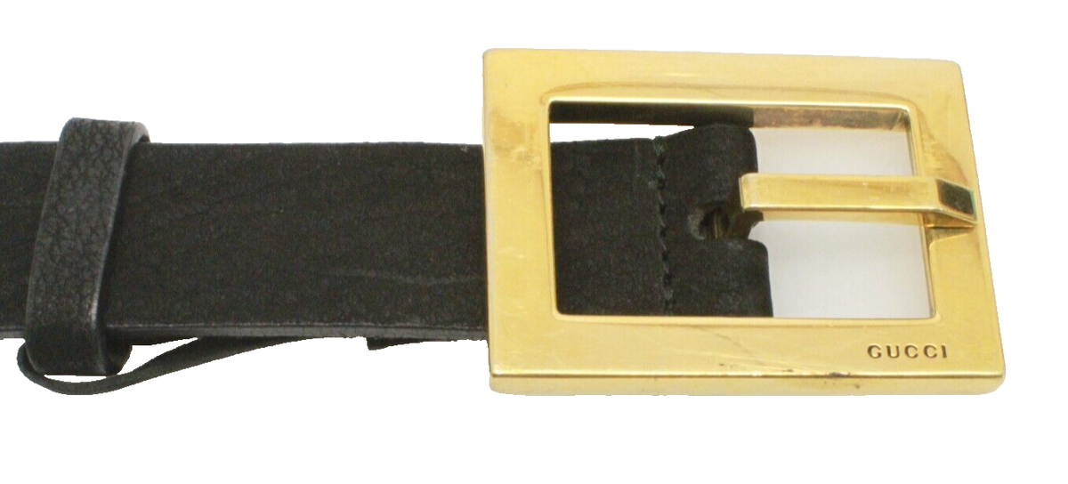 ? Gucci Leather Belt with Gold Hardware - Size 90 - Pre  display picture 3