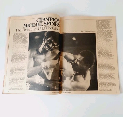 KO MAGAZINE MICHAEL SPINKS COVER Matthew Saad Mohammed Poster Dec 1981 | VGC  - 画像10/13