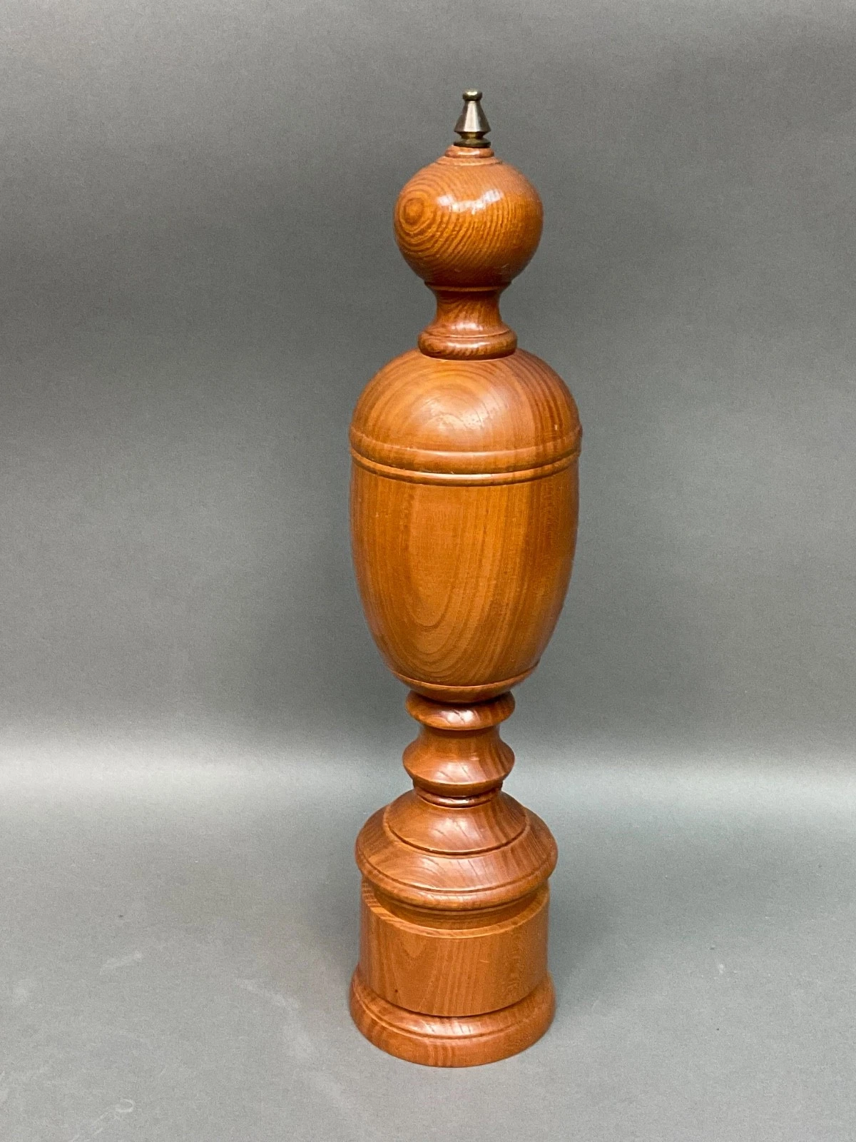 Vintage 60's Wooden Pepper Mill Grinder Farmhouse X-Large Japan 16” Hardwood
