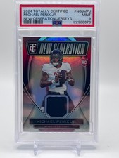 2024 Panini Totally Certified - New Generation Jerseys Michael Penix Jr. PSA 9