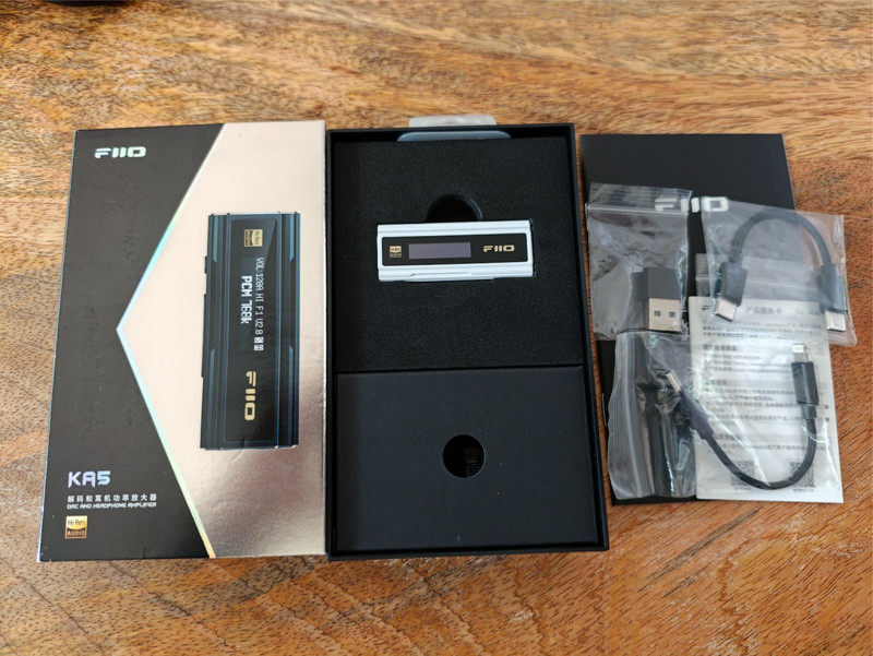 FiiO KA5 JadeAudio USB DAC Headphone Amp Dual CS43198 DSD256 - Immaculate