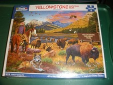 NEW White Mountain 1000 Piece Puzzle Larger Pieces Yellowstone National Park