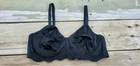 38B Olga 33042 Vintage Black Simply Perfect Satin Unlined U/W Bra